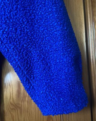 Abrigo rizo azul klein L+ (XXL) Oversize Couchel