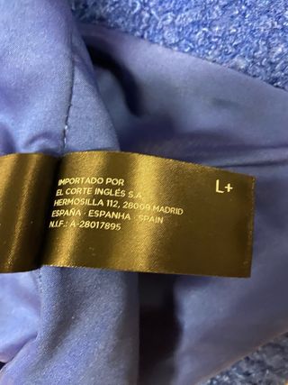 Abrigo rizo azul klein L+ (XXL) Oversize Couchel