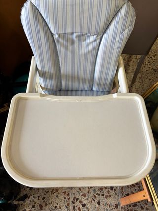 Trona bebé madera y tela