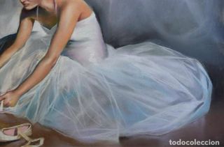 Cuadro al pastel Domingo Álvarez Bailarina