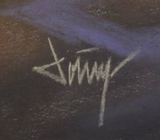 Cuadro al pastel Domingo Álvarez Bailarina