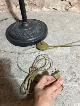 Lampada da terra design in metallo e cristallo