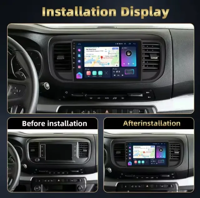 Pantalla Android Carplay Citroen Jumpy