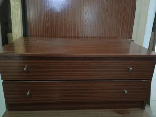 Armario vestidor de melamina imitación madera