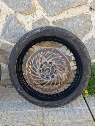Juego Ruedas Moto Delantera y Trasera