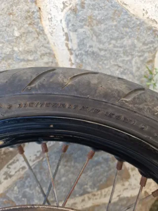 Juego Ruedas Moto Delantera y Trasera