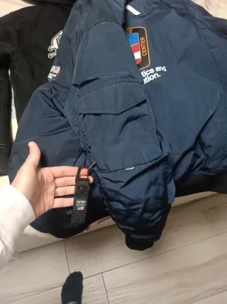 Chaqueta Bomber NASA Azul