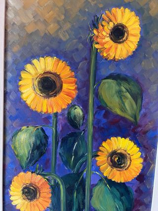 Cuadro de pared girasoles