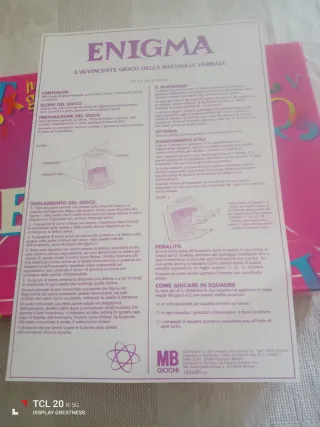 Gioco da tavolo ENIGMA MB Giochi vintage