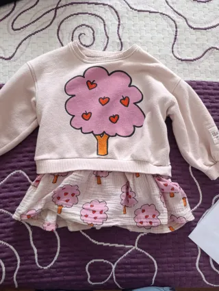 Vestido Zara Sudadera Algodón