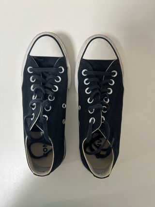 Converse Negras Plataforma 