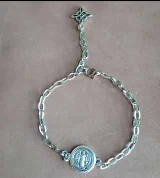 Pulsera San Benito Nudo de Bruja Doble Protección