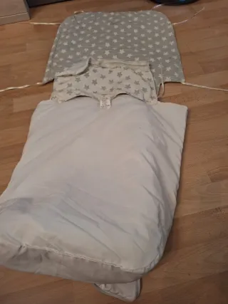 Saco y funda para cochecito estrellas
