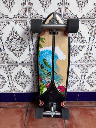 Longboard Negro con Diseño