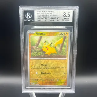 Pikachu BGS 8.5 Promo 151 Tin 025/165 Reverse Holo