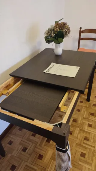 Mesa de comedor extensible madera