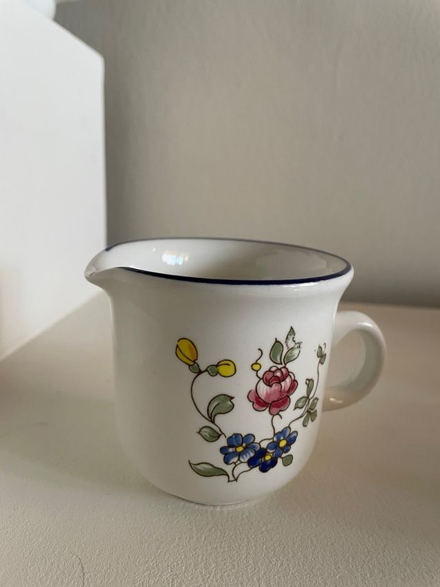 juego de café de porcelana floral