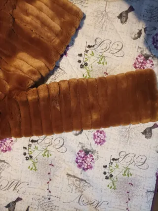 Chaquetón de pelo marrón