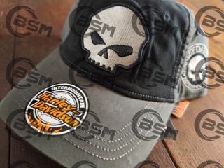 Cappellino Harley-Davidson Nero/Grigio skull