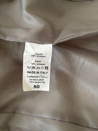 Gocce di Elena Piumino Nero Taglia 50