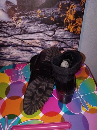 Botín Zara Piel Negro 