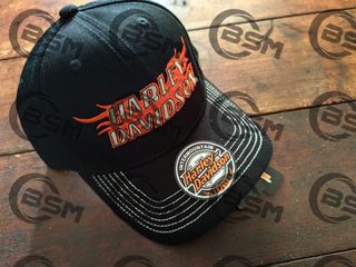 Cappellino Harley Davidson Nero Arancione