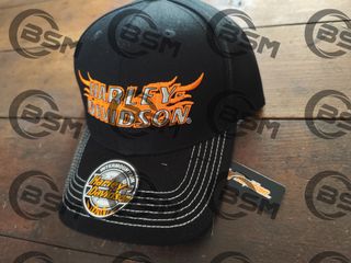 Cappellino Harley Davidson Nero Arancione