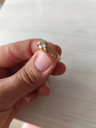 Anillo Solitario Oro Mujer