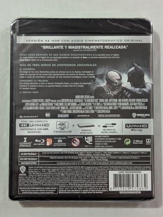 El Caballero Oscuro 
La leyenda renace Blu-ray 4K