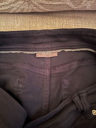 Falda vaquera azul marino botones