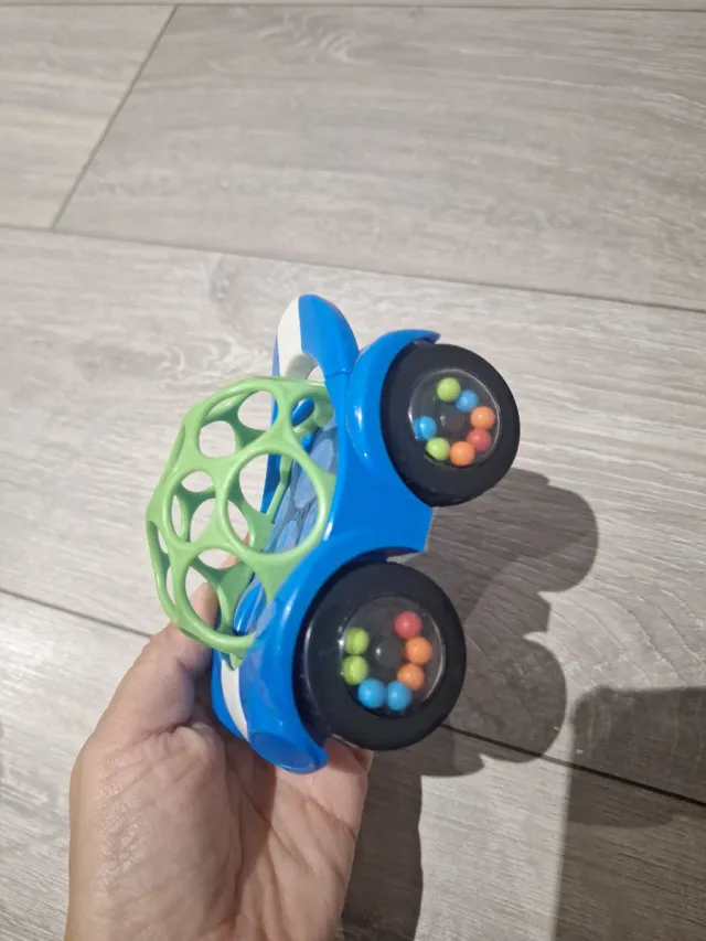 Coche sensorial bebé azul