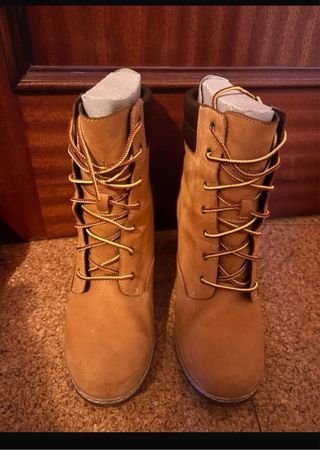 Botas Timberland Beige/Marrón Tacón