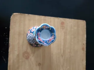 Portacandele in porcellana giapponese Imari