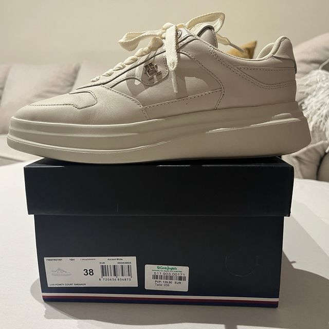 Zapatillas Tommy Hilfiger Talla 38 Beige/Blanco