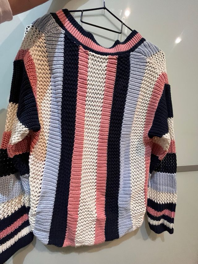 Jersey rayas azul y rosa