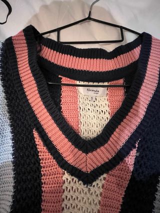 Jersey rayas azul y rosa