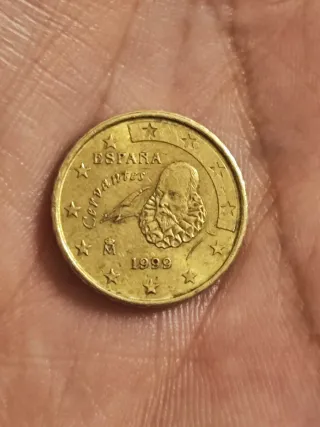 Moneda 10 céntimos Cervantes 1999 España
