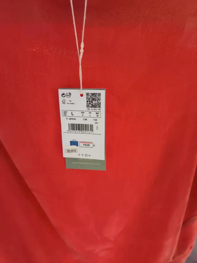 Blusa Hoss Intropia Naranja Talla L