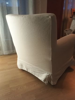 Sillón y puff EKTORP Ikea Blanco