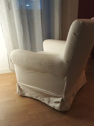 Sillón y puff EKTORP Ikea Blanco