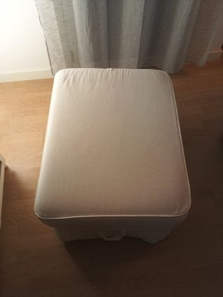 Sillón y puff EKTORP Ikea Blanco