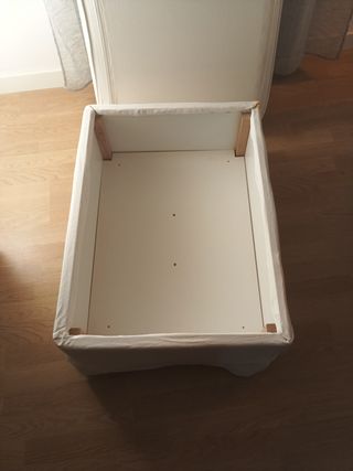 Sillón y puff EKTORP Ikea Blanco