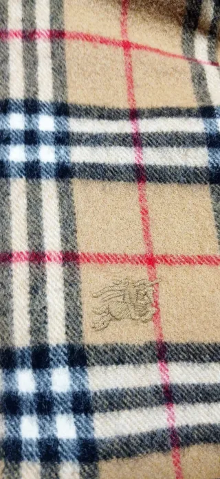 Bufanda Burberry Lana Tartán Marrón