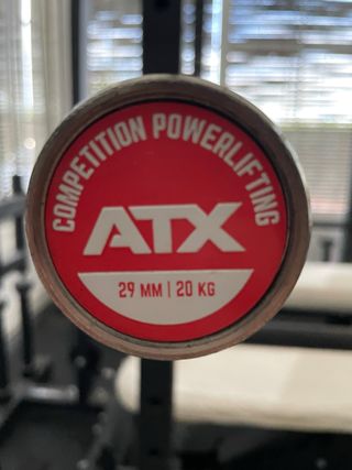Barra Competición Powerlifting ATX 29mm 20kg