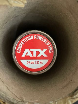 Barra Competición Powerlifting ATX 29mm 20kg
