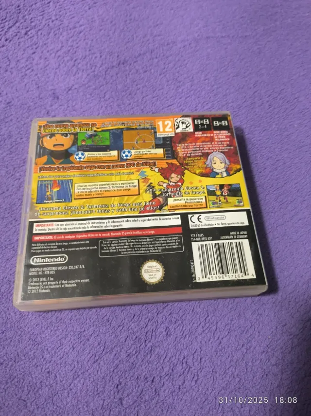 Nintendo DS Inazuma Eleven 2 Tormenta de Fuego