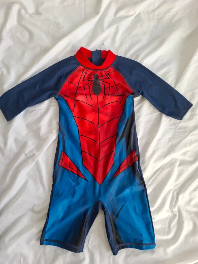 Traje de baño Spiderman manga larga