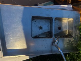 Fregadero doble acero inoxidable