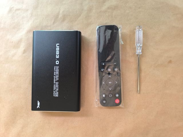 Reproductor multimedia 4K USB 3.0 con mando