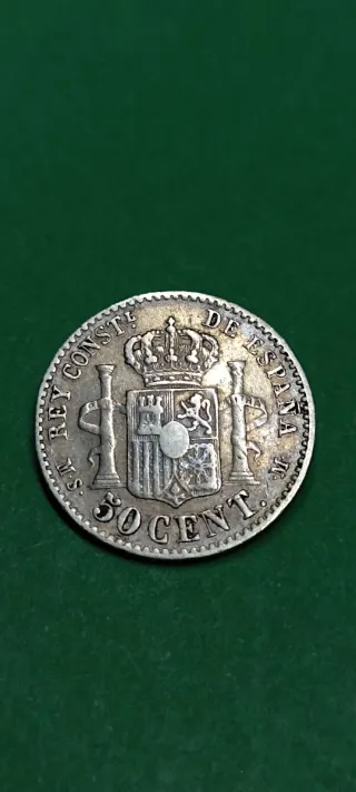 50 Céntimos 1881.